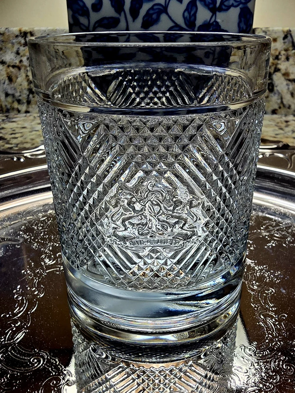Ralph Lauren Safari Clear Cut-Glass Double Old-Fashioned Lowball, Set Of 2